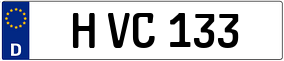 Trailer License Plate